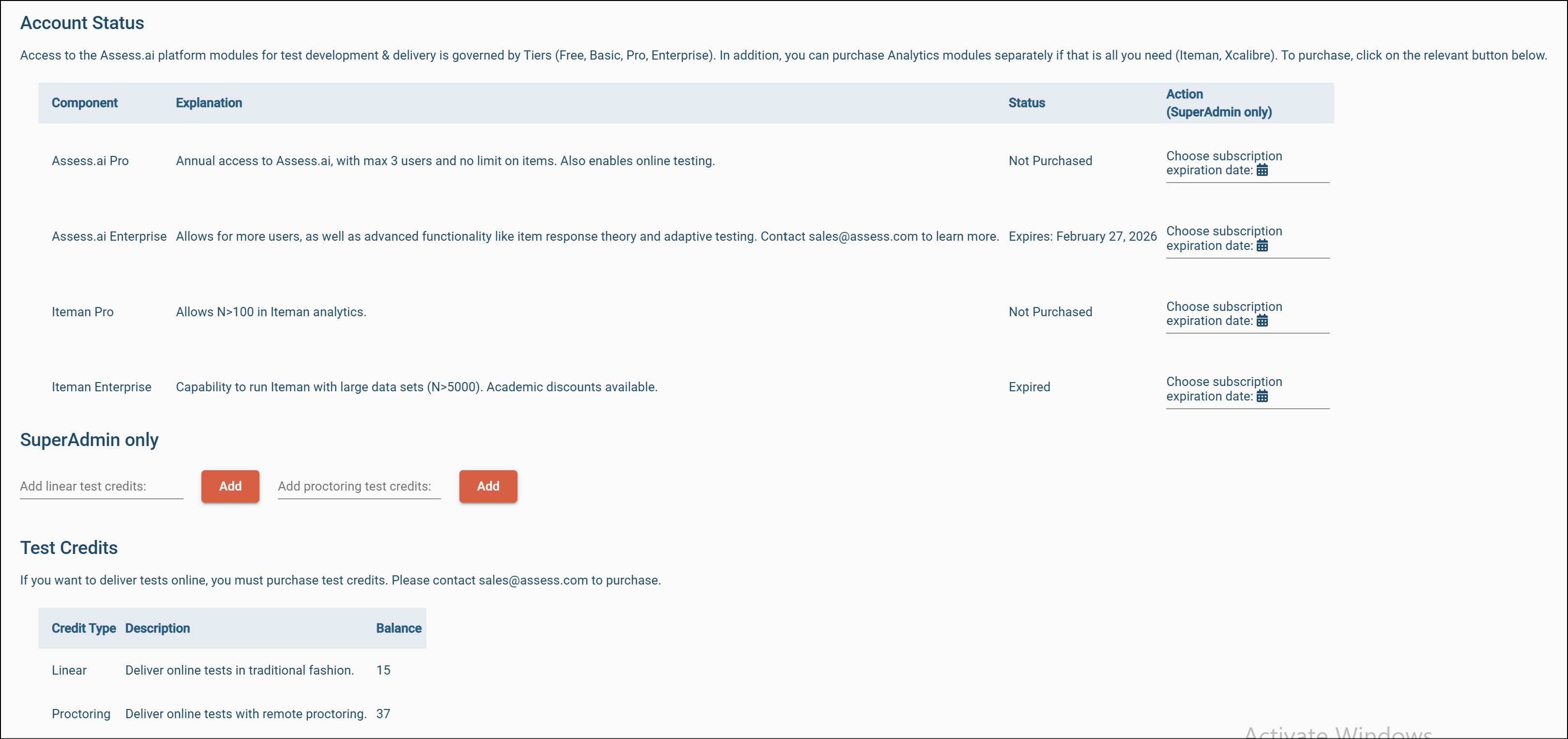 Assess.ai account screen 122025.jpg